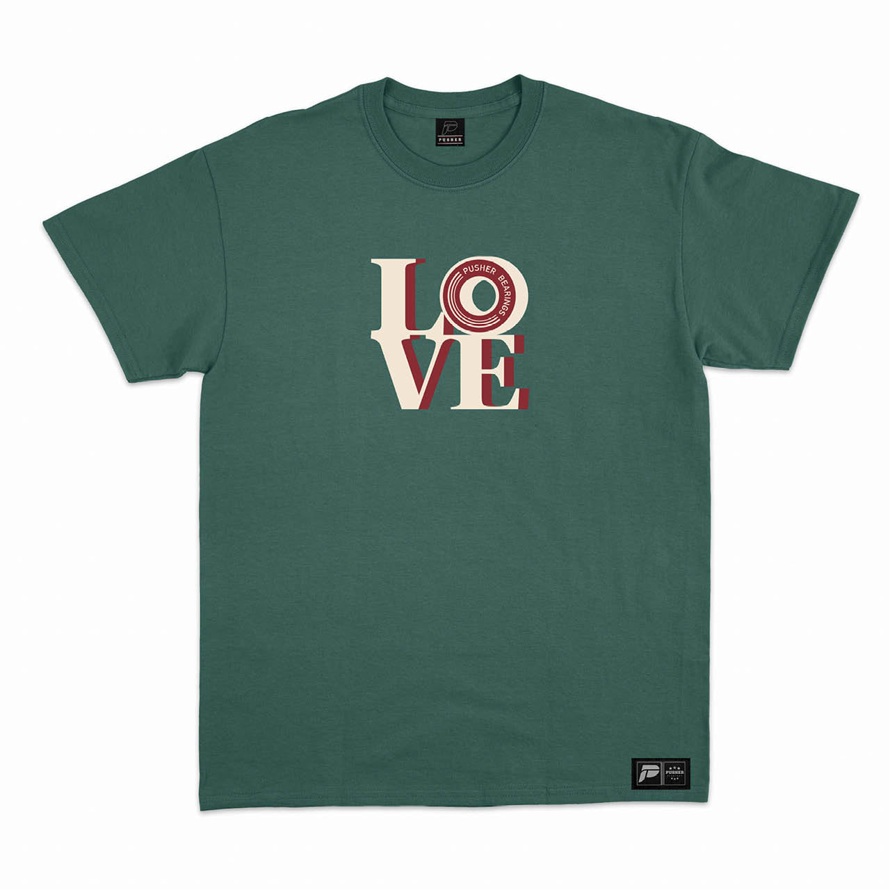 Pusher Love T-Shirt Forest Green